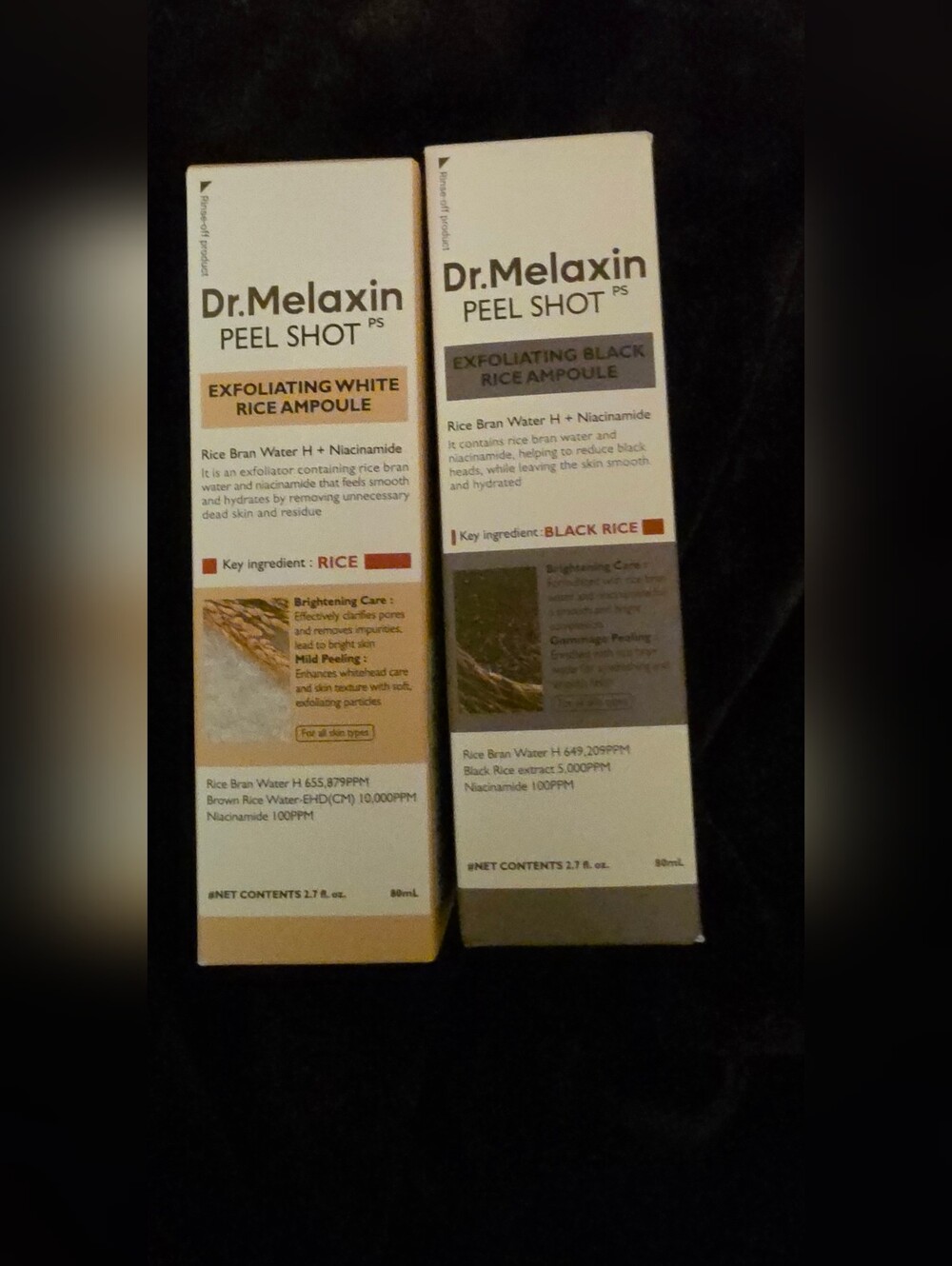 Dr. Melaxin Peel Shot Exfoliating Rice Ampoules